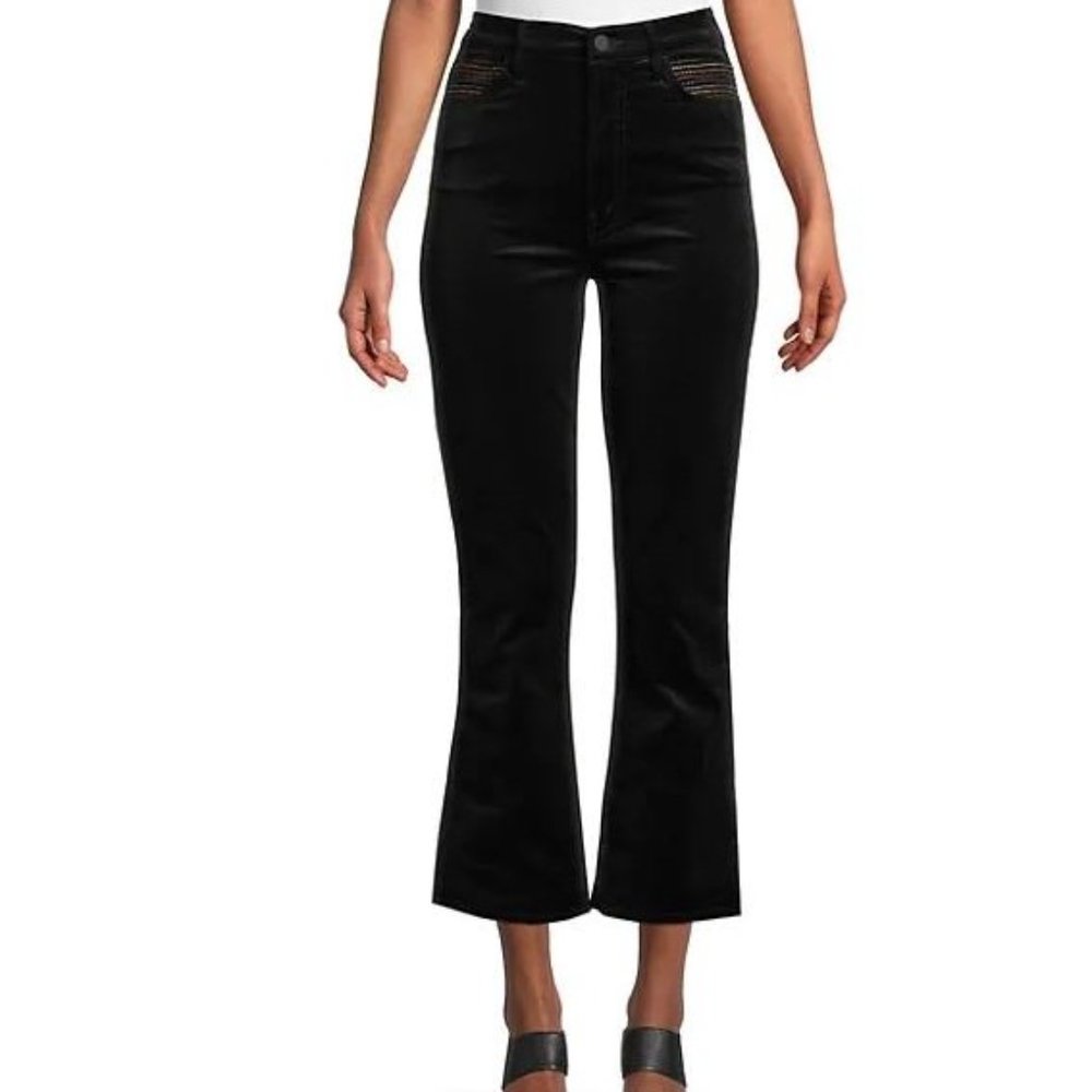 Mother The Smooth Hustler Velvet Ankle Pants Sz 28